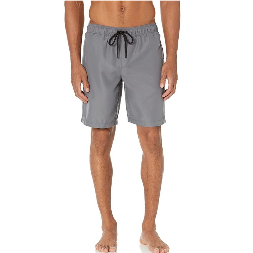 Amazon Essentials Men 9" Quick-Dry Swim Trunk w/ Pockets - Charcoal - Medium